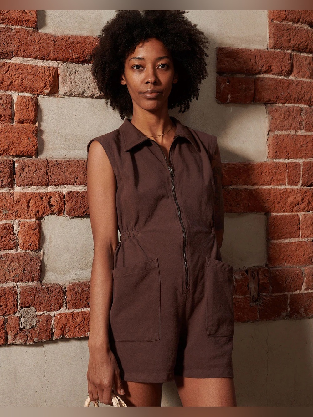 Noble Tank Suit Chocolate Romper NWT *Price Firm*